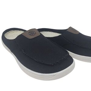 Womens Canvas Slippers Cozy Fuzzy Memory Foam Slip On Loafers Slides Mules 9‎